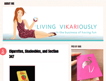 Tablet Screenshot of livingvikariously.com